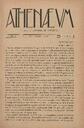 Athenaeum, #4, 1/1911 [Issue]