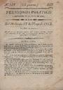 Periódico Político y Mercantil, #138, 18/5/1814 [Issue]
