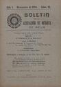 Boletín de la Asociación de Médicos de Reus, 1/11/1914 [Issue]