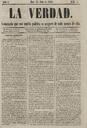La Verdad, 25/7/1868 [Exemplar]
