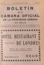 Boletín de la Cámara Oficial de la Propiedad Urbana de la Comarca de Reus, #3, 1/6/1921 [Issue]