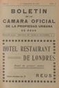 Boletín de la Cámara Oficial de la Propiedad Urbana de la Comarca de Reus, #5, 1/12/1921 [Issue]