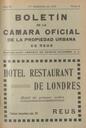 Boletín de la Cámara Oficial de la Propiedad Urbana de la Comarca de Reus, #8, 1/9/1922 [Issue]