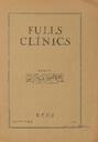 Fulles clíniques, núm. 3, 1/10/1932 [Exemplar]