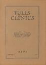 Fulles clíniques, núm. 1, 1/1/1933 [Exemplar]