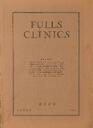 Fulles clíniques, núm. 1, 1/1/1934 [Exemplar]