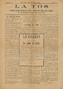 La Tos, n&uacute;m. 2, 28/11/1891 [Exemplar]