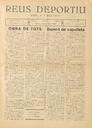 Reus deportiu, n&uacute;m. 3, 1/1/1930 [Exemplar]