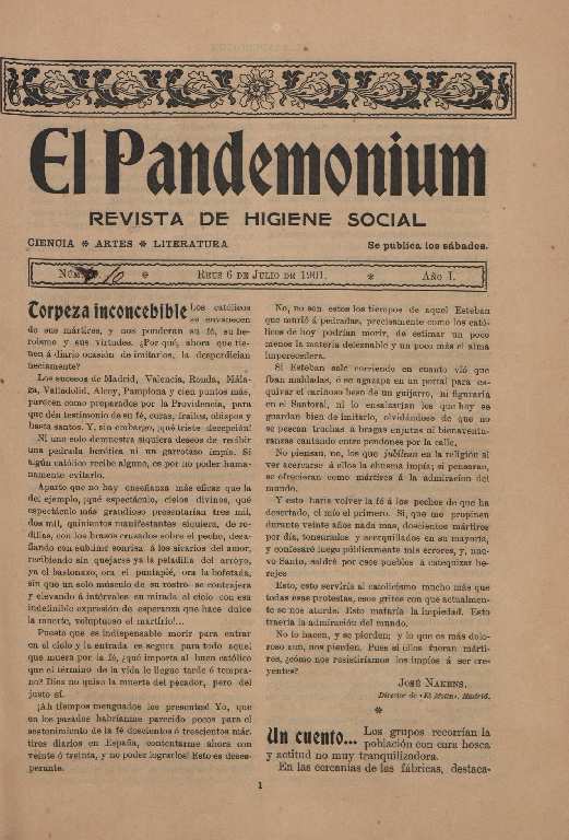El Pandemonium, n&uacute;m. 10, 6/7/1901 [Exemplar]