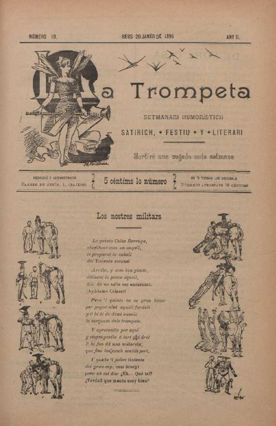 La Trompeta, n&uacute;m. 10, 20/1/1895 [Exemplar]