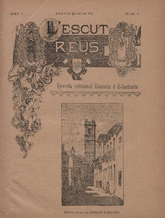 L'Escut de Reus, n&uacute;m. 5, 8/7/1893 [Exemplar]