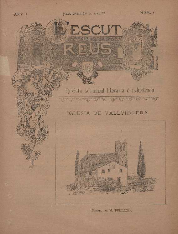 L'Escut de Reus, n&uacute;m. 8, 29/7/1893 [Exemplar]