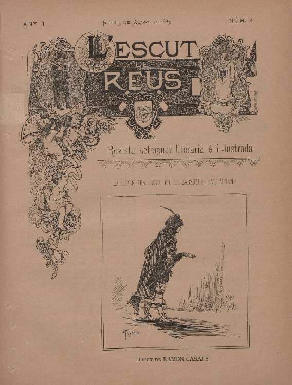 L'Escut de Reus, n&uacute;m. 9, 5/8/1893 [Exemplar]
