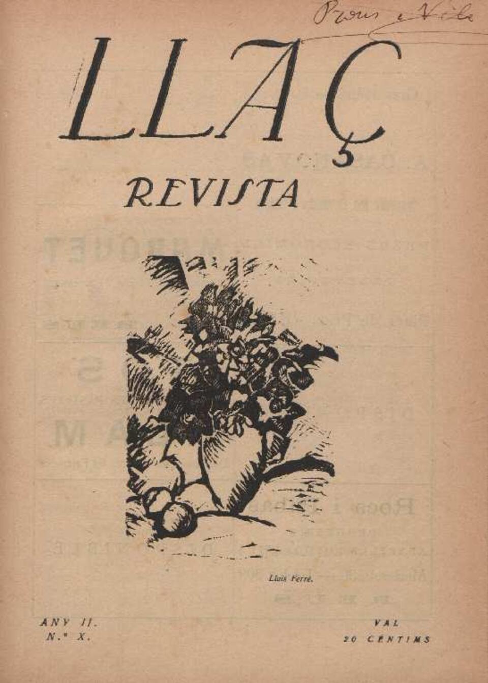 Lla&ccedil;, n&uacute;m. 10, 2/1920 [Exemplar]