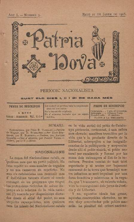 Patria Nova, n&uacute;m. 3, 21/1/1905 [Exemplar]