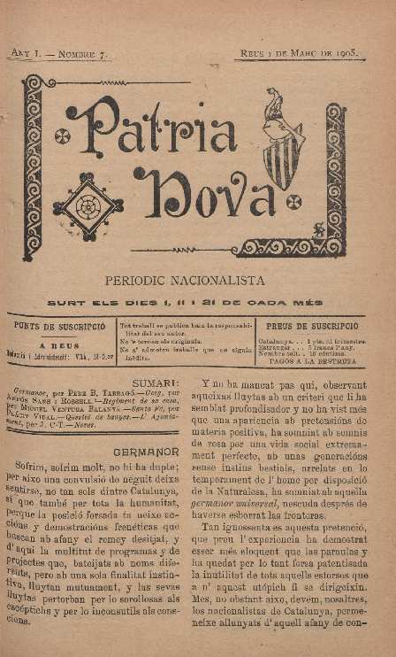 Patria Nova, n&uacute;m. 7, 1/3/1905 [Exemplar]
