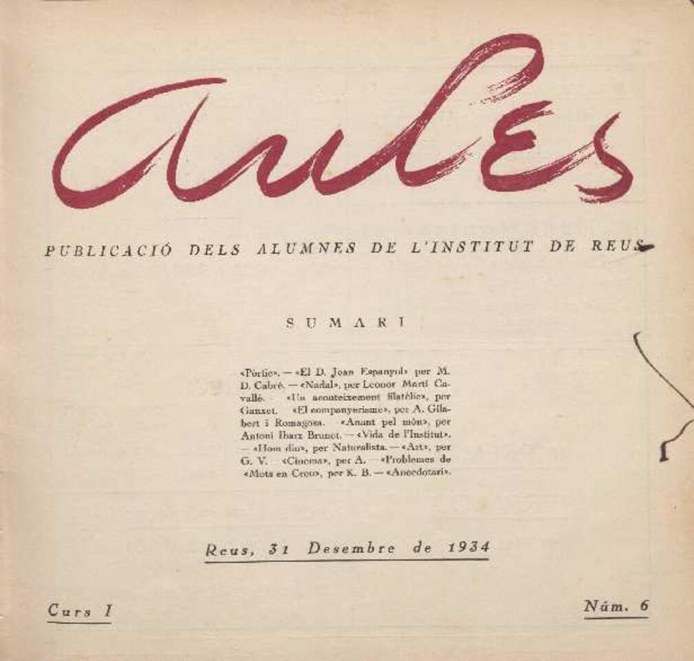 Aules, 31/12/1934 [Exemplar]