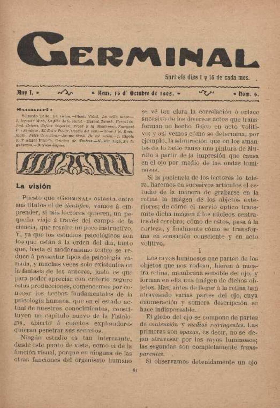 Germinal, 16/10/1905 [Exemplar]