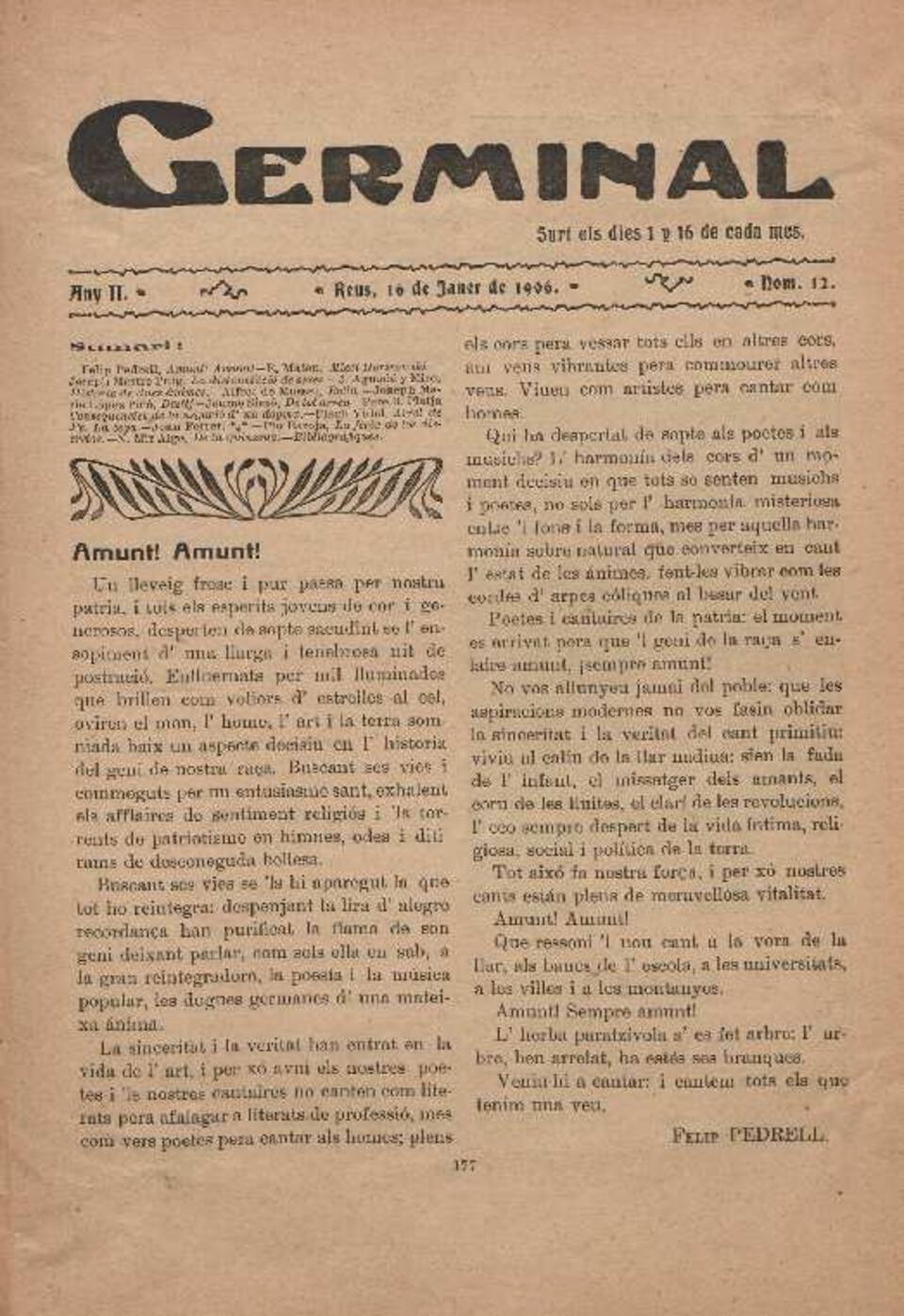 Germinal, 16/1/1906 [Exemplar]