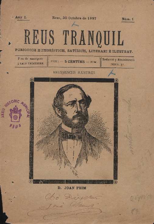 Reus Tranquil, 30/10/1897 [Exemplar]